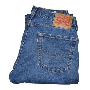 Levis 505 Regular Fit Jeans Men's Size 33x30 Straight Leg Blue Stonewashed Denim